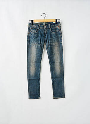 Blugi cu croială slim albastru REPLAY femeie