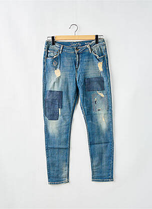 Blugi cu croială slim albastru SCHOOL RAG femeie