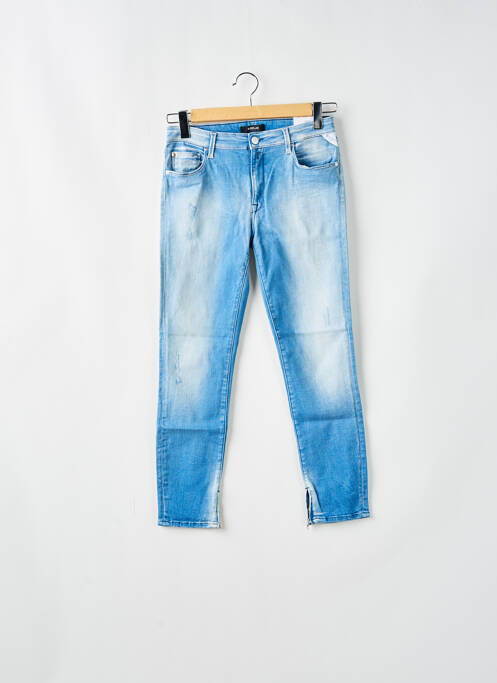 Blugi cu croială slim albastru REPLAY femeie