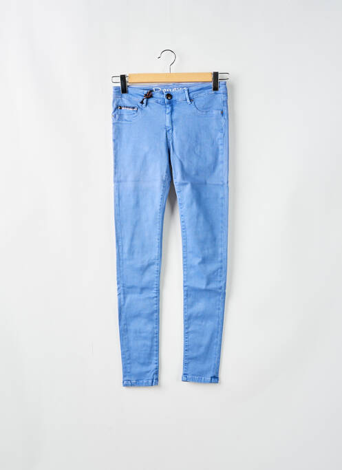 Pantalon slim albastru DONOVAN femeie