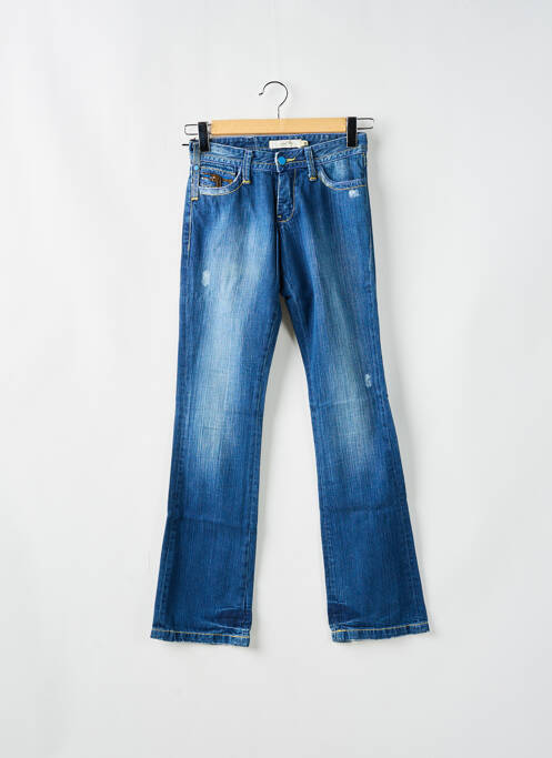 Blugi cu croială evazată albastru SCHOOL RAG femeie