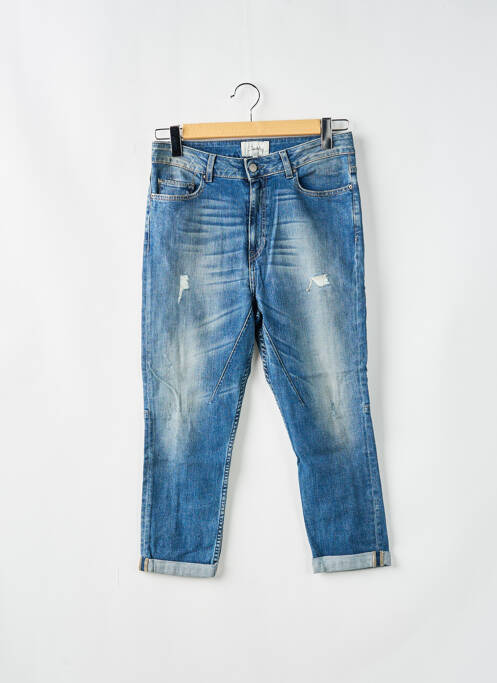 Blugi cu croială slim albastru SCHOOL RAG femeie