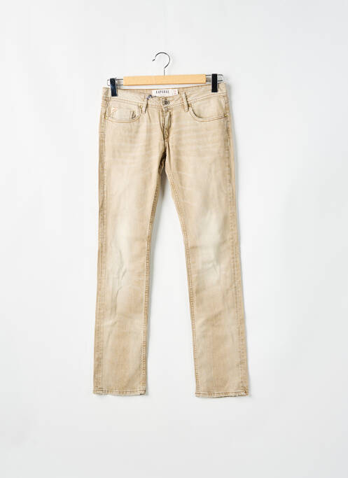 Blugi cu croială dreaptă bej KAPORAL femeie