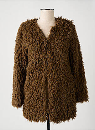 Palton lung verde ICHI femeie