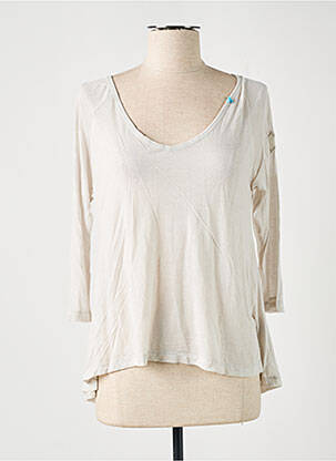 Tricou mâneci 3/4 mâneci 3/4 gri DN.SIXTY SEVEN femeie