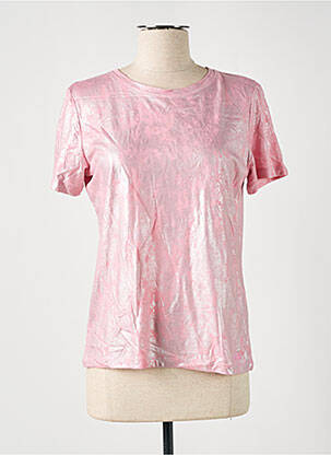 Top croială fluidă mâneci scurte roz PEPE JEANS femeie