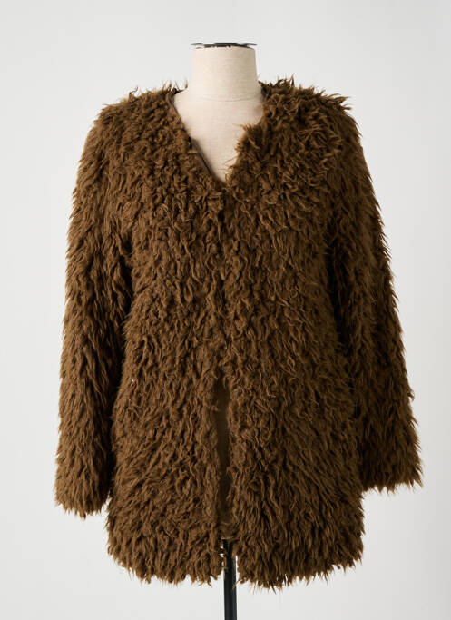 Palton lung verde ICHI femeie