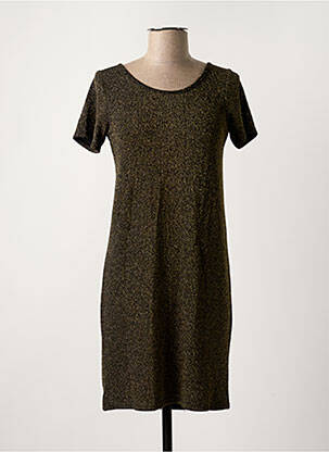 Rochie midi mâneci scurte mâneci scurte verde SCHOOL RAG femeie