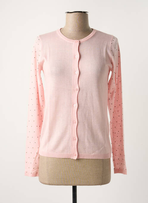 Vestă cu mâneci lungi roz SCHOOL RAG femeie