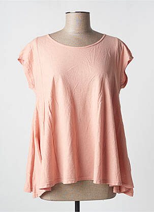 Tricou elasticitate mâneci scurte roz PLEASE femeie