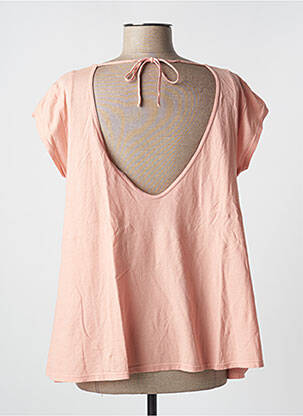 Tricou elasticitate mâneci scurte roz PLEASE femeie