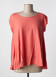 Tricou elasticitate mâneci scurte portocaliu PLEASE femme