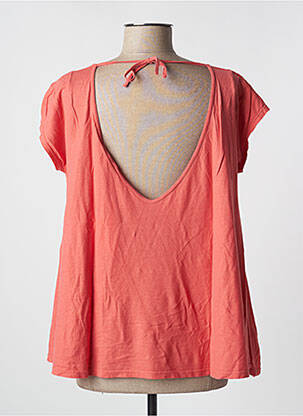 Tricou elasticitate mâneci scurte portocalie PLEASE femeie