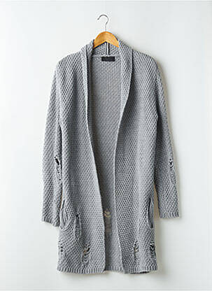 Vestă cu mâneci lungi gri SALAZAR femeie