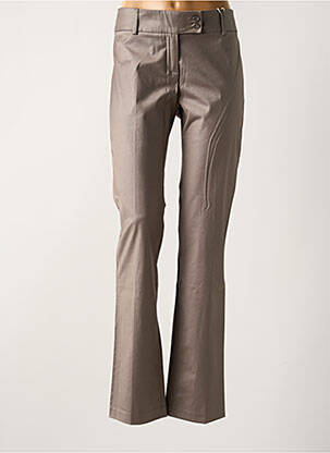 Pantalon drept talie cu cleme talie joasă gri LOLA femeie