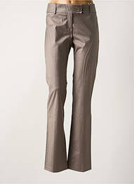 Pantalon drept talie cu cleme talie joasă gri LOLA femme