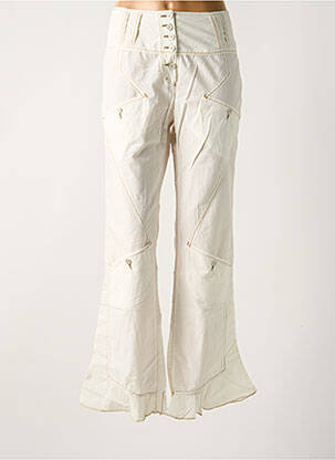 Pantalon evazat bej ICONOCLAST femeie