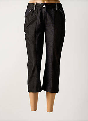 Pantalon trei sferturi elasticitate mărime normală negru SALT & PEPPER femeie