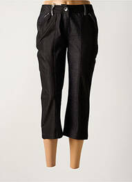 Pantalon trei sferturi elasticitate mărime normală negru SALT & PEPPER femme