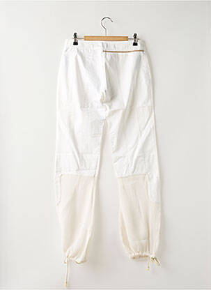 Pantalon 7/8 țesătură poplin mărime normală alb OHDD femeie