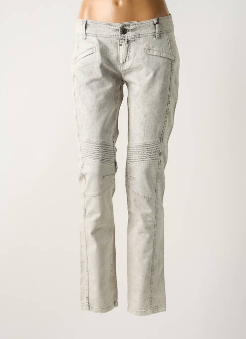 Blugi cu croială slim gri IKKS femeie