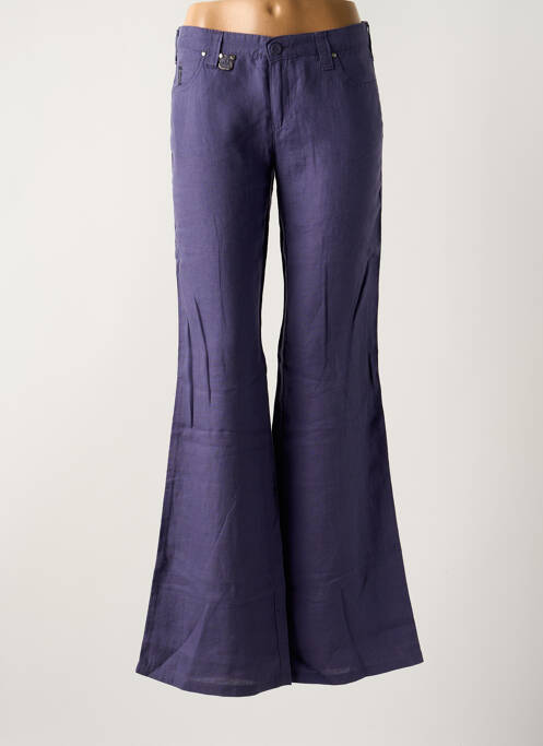Pantalon evazat violet ARMANI femeie