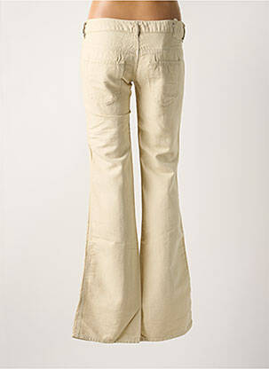 Pantalon evazat talie joasă talie joasă bej 49958051 femeie