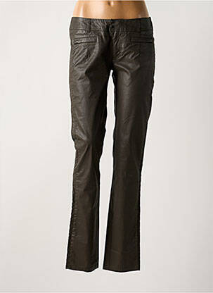 Pantalon slim talie joasă talie joasă maro IKKS femeie