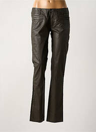 Pantalon slim talie joasă talie joasă maro IKKS femeie