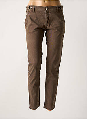Pantalon chino maro NFY femeie