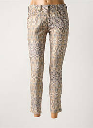 Pantalon 7/8 talie înaltă talie înaltă bej CORLEONE femme