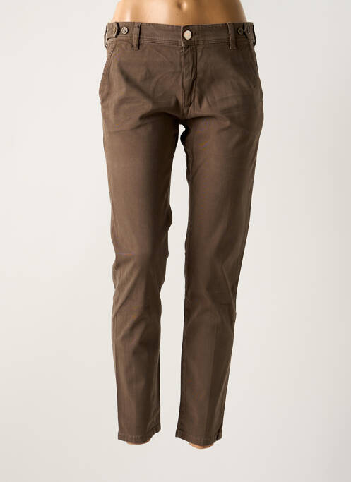 Pantalon chino maro NFY femeie