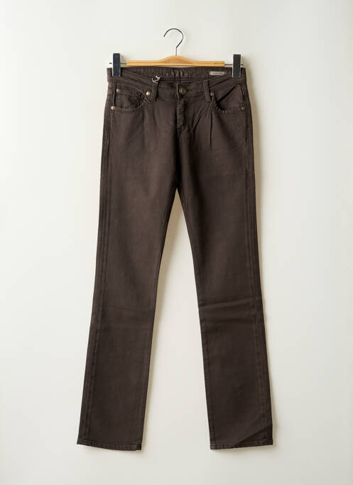 Blugi cu croială slim maro purple and pink femeie