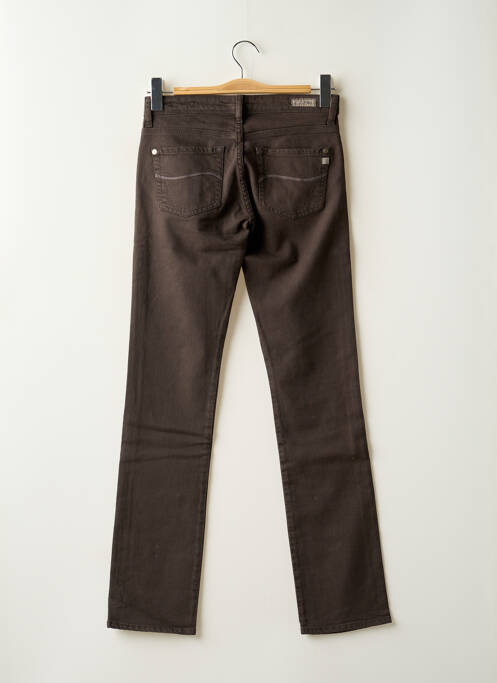 Blugi cu croială slim maro purple and pink femeie