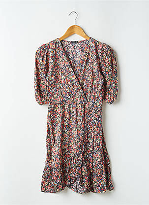 Rochie scurtă mâneci 3/4 mâneci 3/4 portocalie OYSHO femeie