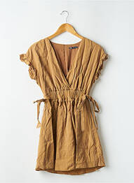 Rochie scurtă mâneci scurte mâneci scurte maro ZARA femme