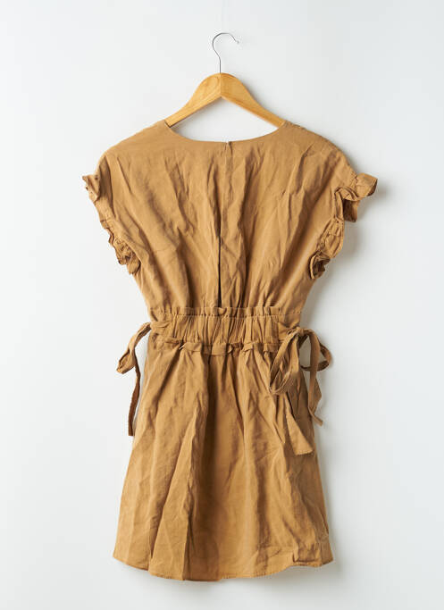 Rochie scurtă maro ZARA femeie