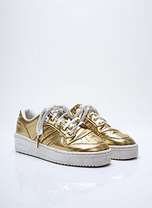 Adidași material neted toc plat până la 3 cm auriu ADIDAS femeie