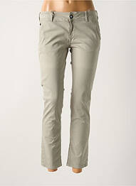 Pantalon 7/8 elasticitate talie joasă gri DONOVAN femme