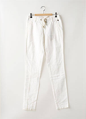 Pantalon slim alb FREEMAN T.PORTER femeie