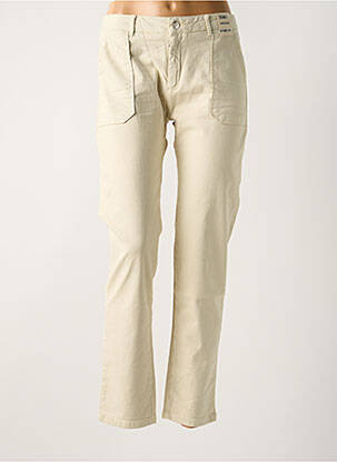 Blugi cu croială slim bej REIKO femeie