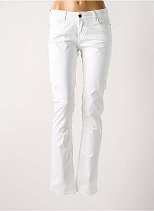 Pantalon slim talie joasă talie joasă alb TEDDY SMITH femeie