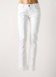 Pantalon slim talie joasă talie joasă alb TEDDY SMITH femme