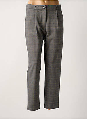 Pantalon drept gri YUKA femeie