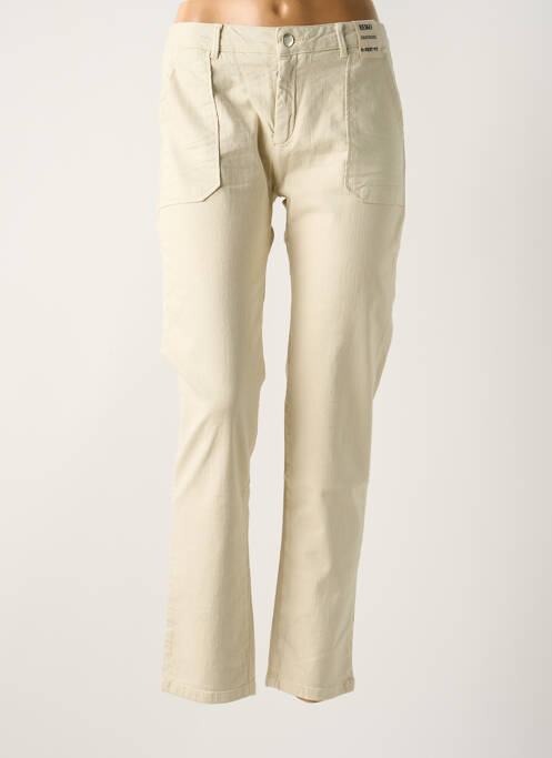Blugi cu croială slim bej REIKO femeie