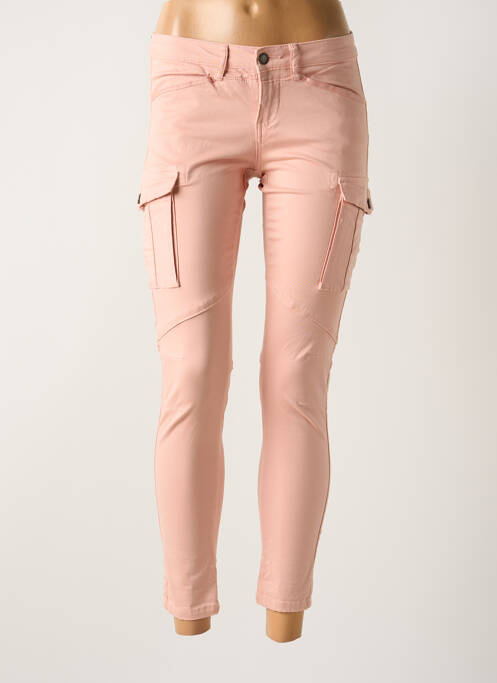 Pantalon cargo roz TEDDY SMITH femeie