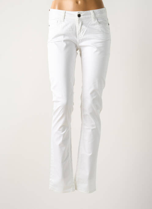 Pantalon slim alb TEDDY SMITH femeie