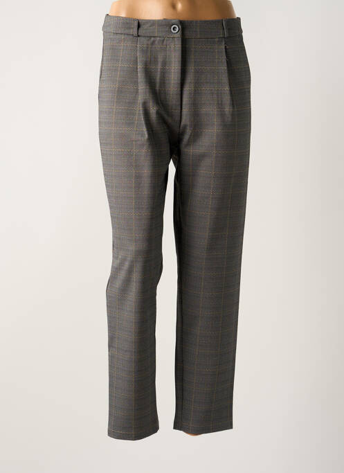 Pantalon drept gri YUKA femeie