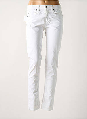 Pantalon slim alb BREIZH ANGEL femeie