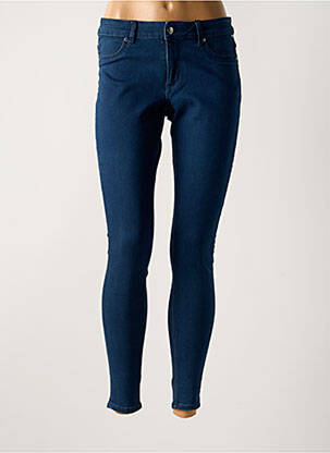 Blugi skinny țesătură brută talie înaltă albastru CHEAP MONDAY femeie